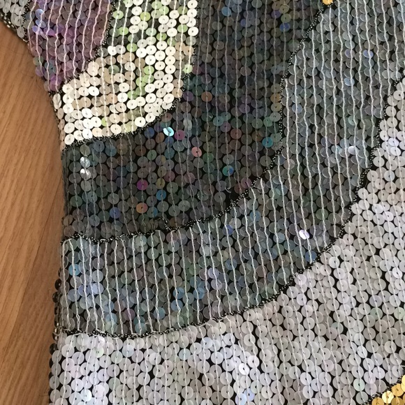 Jean for Joseph Le Bob sequin dress multi color - Picture 7 of 8